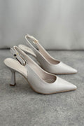 Women’s Elegant Ivory Slingback Heels